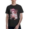 Черная футболка с коротким рукавом и принтом Люси из Elfen Lied для фанатов аниме