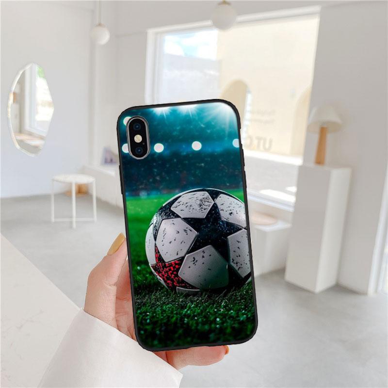 BF58 Мягкий чехол для телефона в виде футбольного мяча для Xiaomi Poco C40 C50 C51 C55 C65 C71 C75 F3 F5 F6 F7 M2 M3 Pro Ultra