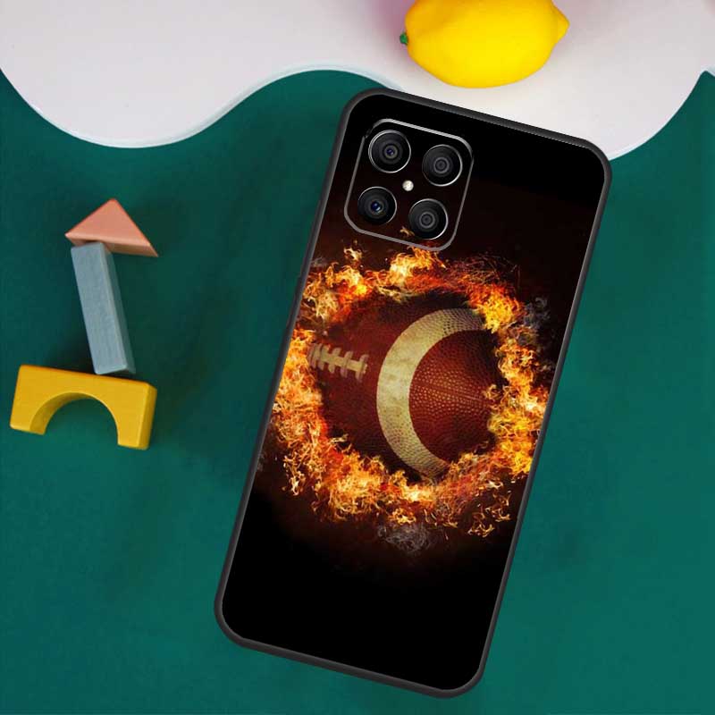 Чехол для Honor 200 Lite 50 70 90 X9a X8a X8 X9 X8b X9c X9b Honor Magic 5 6 Pro 7 Lite с изображением американского футбола