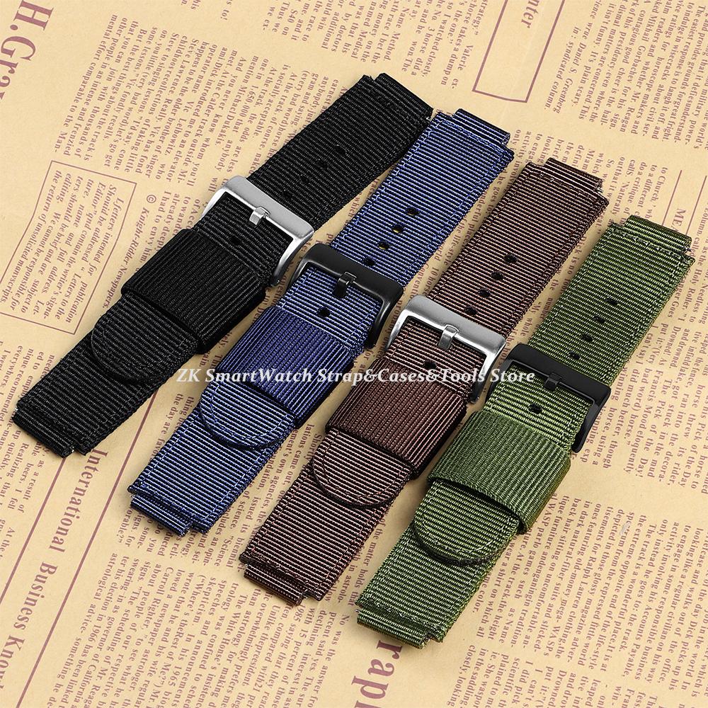 Nylon Strap 16mm 18mm for Casio AE-1200 1300 F-108 SGW-300/400/500 W-800H Canvas Watch Band Quick Release Men's Accessories Belt