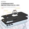 For Samsung Galaxy S25 Case PC+TPU Phone Cover with Rotatable Ring Holder