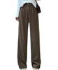 Wide High Body Large Leg All Year [Elixio] Pants, Slacks, Women's Pants, Trousers, Straight, Long, Autumn, Autumn, Winter, Waist, Covering, Size,