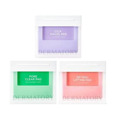 Dermatory CICA Gauze/Retinal Lifting Ampoule/Pro Trouble Pore Clear Pad, Увлажнение, Корейская косметика, Kbeauty, образец
