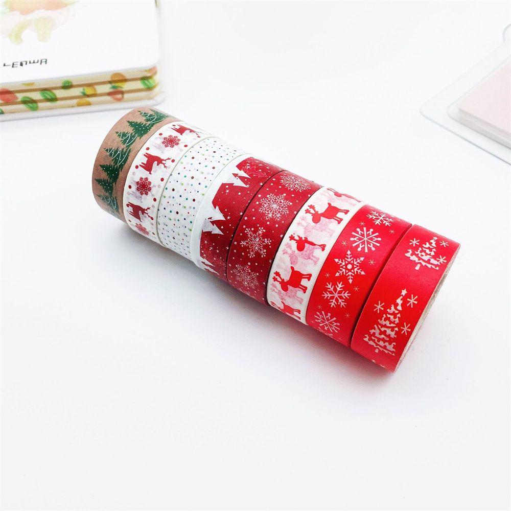 Cute Label Stickers Snow Deer Christmas tree Decorative Christmas Tape Scrapbooking Masking Tape