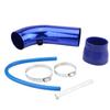 76mm 3inch Universal Car Cold Air Intake Pipe Tube Hose Kit Filter System Blue