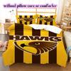 football Logo Pattern Bedding Quilt Set Quilt Cover Pillowcase Home Decoration Birthday Gift (1*duvet cover+ 2*pillowcase, without core)
