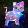 Square Shape Cartoon Animal Balloon With Wheels Luminous Balloon  Birthday Decoration