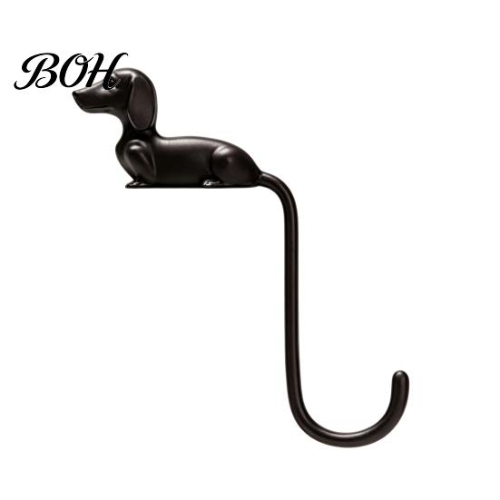 Vertical Storage for Bedroom Animal Long Tail Adhesive Hook, Cat/Dog Shape Hanger, Wall Mounted Sturdy Mount Decorative No Punching Hook Kitchen