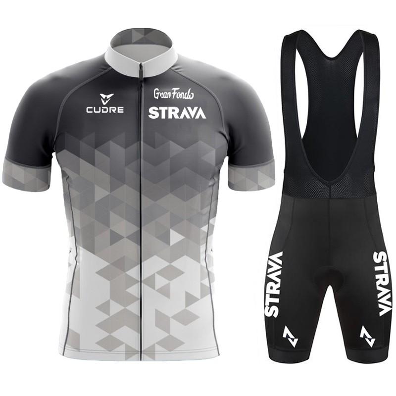 Mens Cycling Jersey Set Short Sleeve Breathable Performance Wear Road Racing