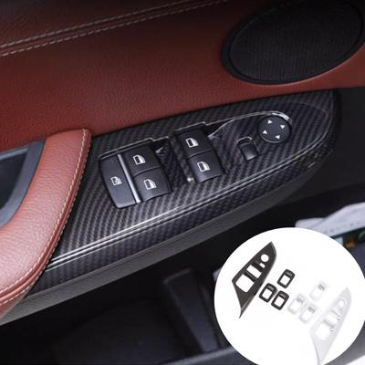 Для BMW X3 X4 F25 F26 2011-17 Стайлинг автомобиля, наклейки на дверную кнопку, панель, накладку, рамку, оконное стекло, подъемный интерьер
