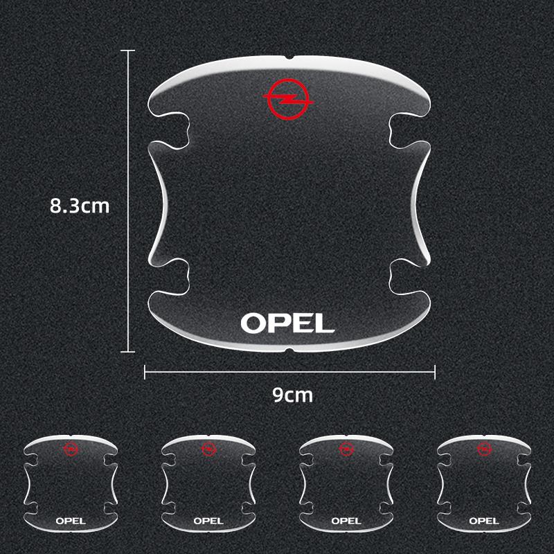Transparent Car Door Bowl Handle Protective Film Trim Anti-Scratch Stickers For Opel Astra j Insignia Astra g Corsa Zafira Mokka NE9