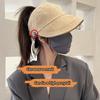 Летняя широкополая шляпа от солнца для женщин, складная регулируемая пляжная шляпа-ведро для отдыха на открытом воздухе, козырьки для защиты от ультрафиолета, рыболовные шапки с хвостиком