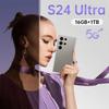 Смартфон S24 Ultra 4G: 6+64 ГБ, 7,3-дюймовый экран с прямым углом