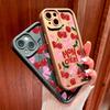 For OPPO A38 A18 A57s A57 A60 Reno11 F Reno12 FS Moto G10 G20 G30 G22 Realme C53 C63 Cherry Bow Pattern Full Lens Protect Soft Phone Case