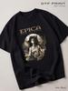 Черная футболка Epica (Эпика), Металлическая задняя крышка