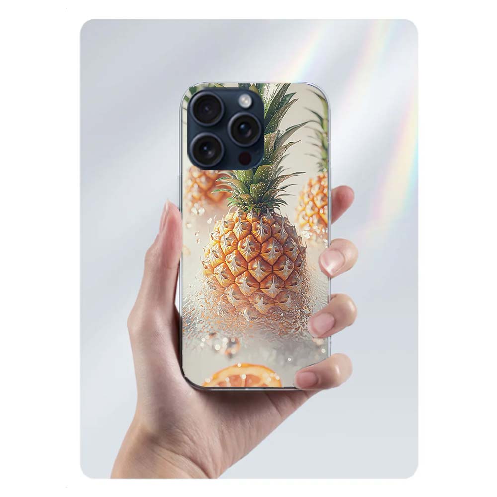 Harvest Pineapple Clear Phone Case For Iphone 17 Air 16 Pro Max 15 Pro 14 Plus 17E 16E 11 13 12 Mini Cover Cases Fundas Cell TPU
