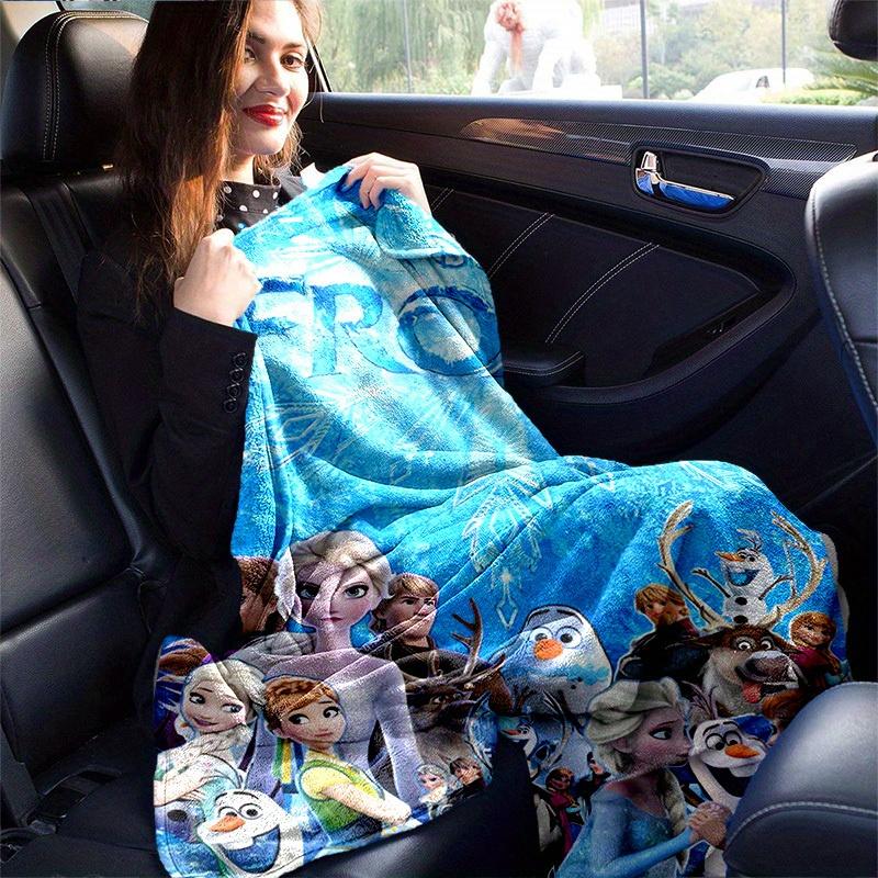 1 шт., Плед Disney Холодное Сердце Эльза Анна Олаф Снеговик, Идеально Подходит для Декора Дома, Чехла на Диван, Путешествий, Кемпинга, Автомобиля, Пляжа, Офисного Сна