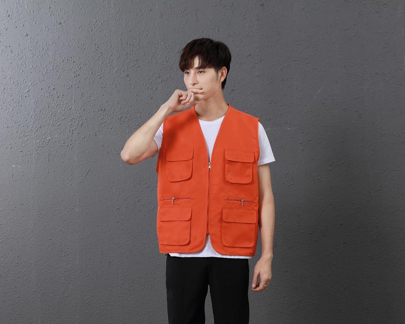 Волонтерский жилет с несколькими карманами и логотипом на заказ для общественных и фотографических мероприятий