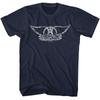 Aerosmith Vintage Wings Logo Men's T Shirt Rock Band Concert Tour Merch Metal