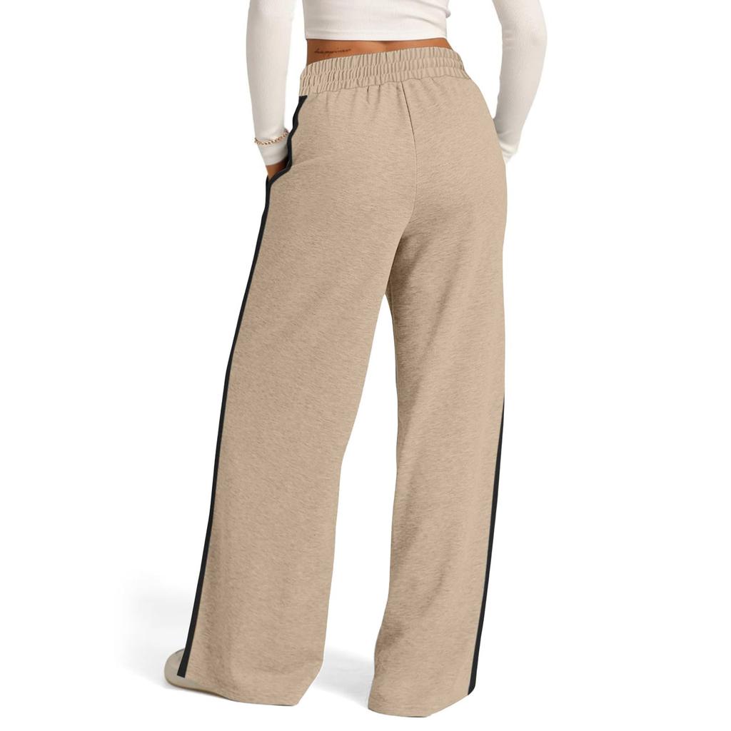 Женские широкие спортивные штаны с высокой талией, повседневные брюки для занятий йогой