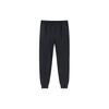 Solid Color Tapered Knit Sports Pants Men Bottoms Black 152417330S-1