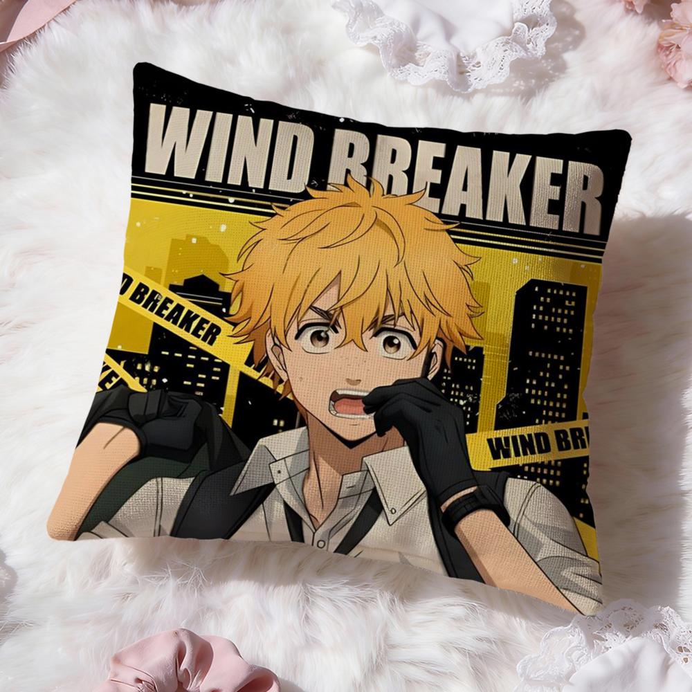 Чехол на подушку с принтом аниме W-Wind Breaker, Премиум-комфорт, Двусторонний чехол для подушки - Дизайн "Два в одном" для любой комнаты и салона автомобиля