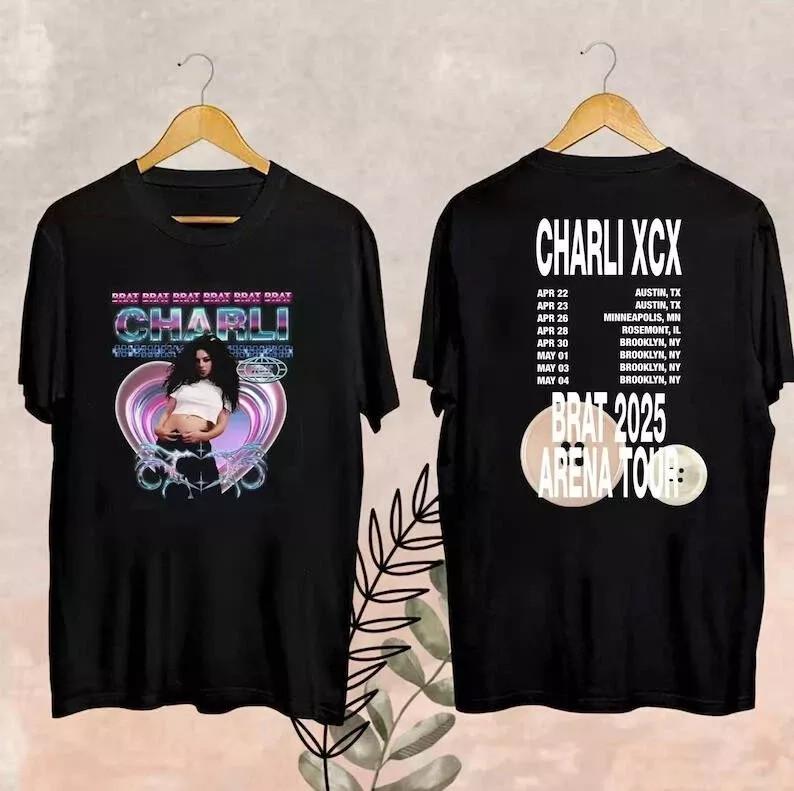 Тур Charli XCX 2025 Концерт 2025 Фан-футболка Charli XCX S-5XL CG2417 Унисекс