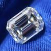 Lab Created Moissanite D Color Emerald Cut 2x4 mm VVS1 Certified Gemstone