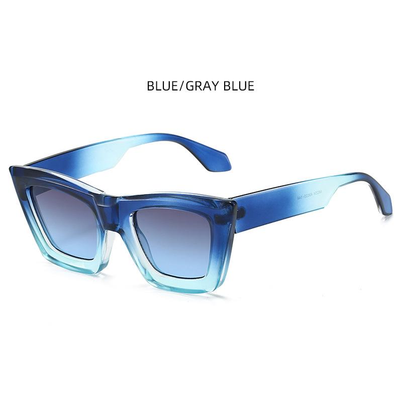 New Women Cat Eye Sunglasses Small Frame Gradient UV Protection Personalized Fashion Sunglasses M6254