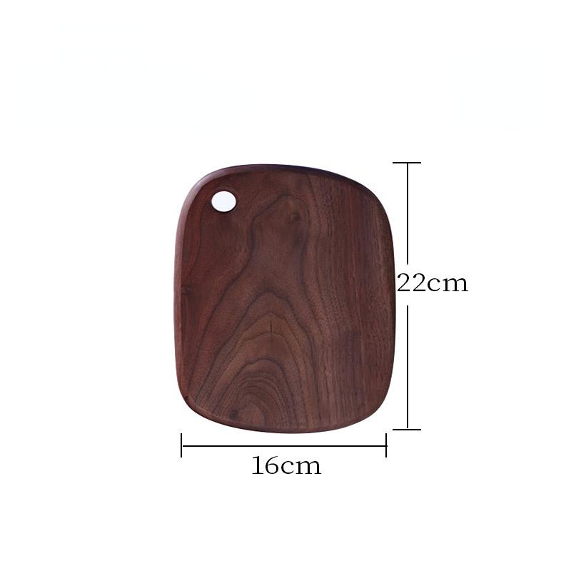1pc Irregular Shape Cutting Board Solid Black Walnut Wood Board Food Steak Board Charcuterie Board