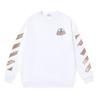 Off-White 2026 Autumn and Winter New OW Tape Arrow Pattern Printed Men's and Women's Round Neck Hoodie
