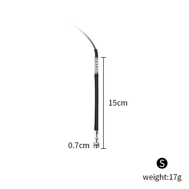 Набор для электростимуляции уретры – Металлический мужской плаг-дилататор с функцией массажа простаты и шока (Конструкция удилища «Лошадиный глаз»)