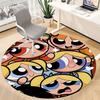 1pc Powerpuff Girls Office Round Area Rug, Under Office Chairs Bedroom Living Room Home Decor, Room Decoa1022134