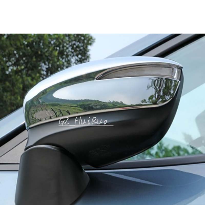 Крышка зеркала заднего вида автомобиля для Mazda CX5 2015-2016, хромированная боковая дверь, защитная крышка зеркала заднего вида, 2 шт.