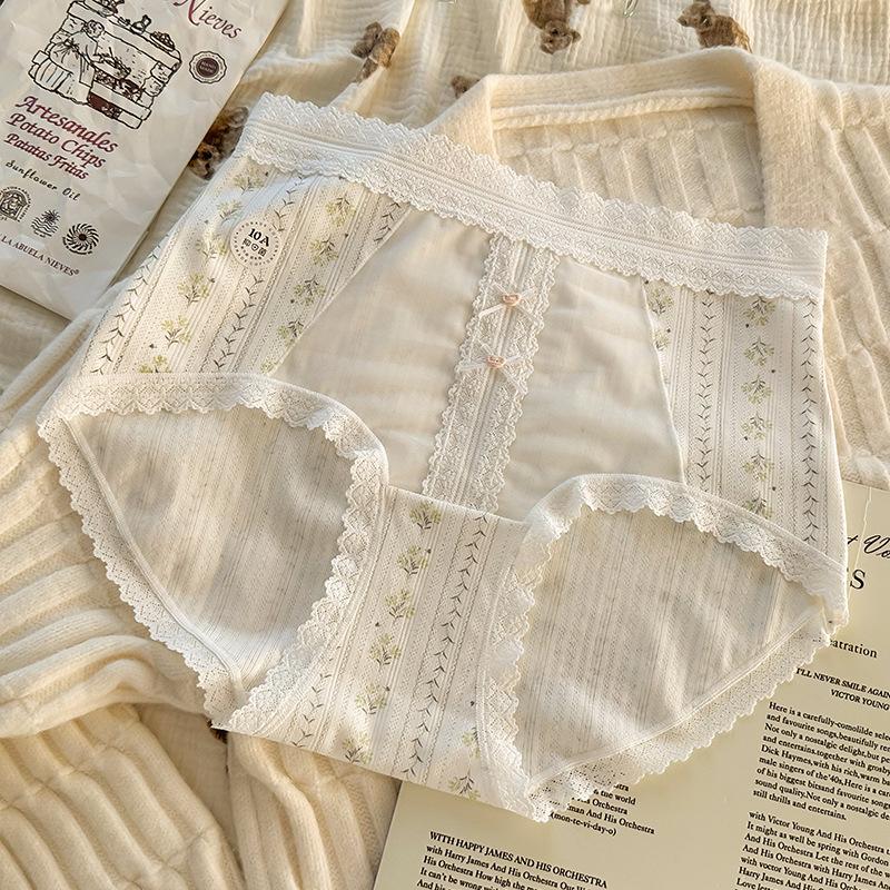 Женское нижнее белье больших размеров, милое, мягкое, кружевное, с цветочным узором, прилегающее к коже, бесшовное, удобное, дышащее, с эффектом подтяжки бедер, со средней посадкой.