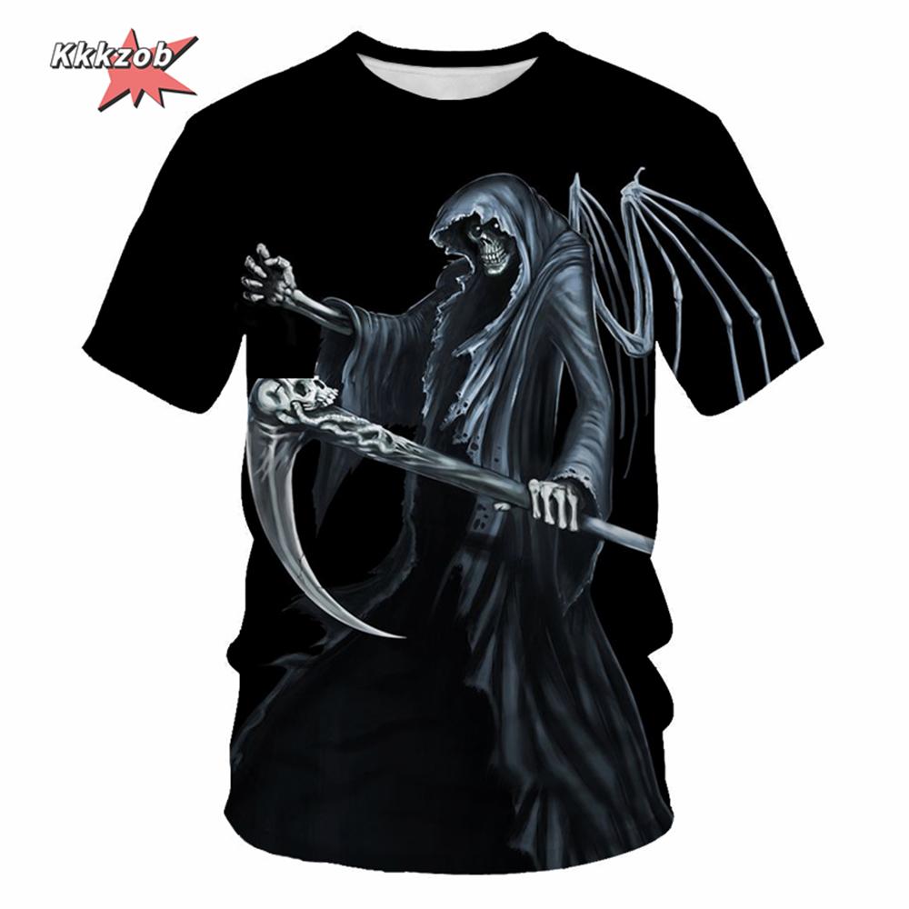 Skull Beer 3D Printed Gothic Horror Skull Men's Printed T-Shirt Party Street Casual T-Shirt Short Sleeve Round Neck Shirt Tops