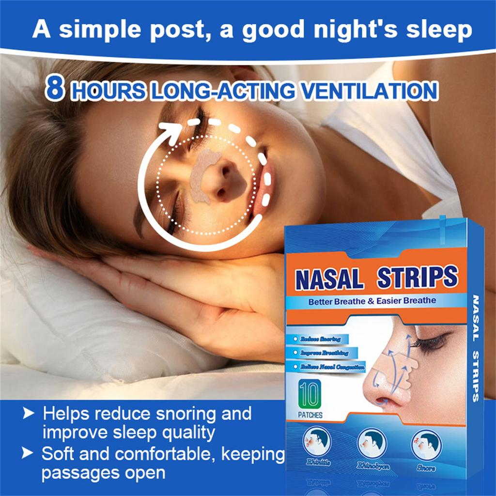 Помощь во сне Дыхательная полоска для носа Полоска для носа от храпа, пластырь от храпа Помогает остановить храп и заложенность носа Спите спокойно