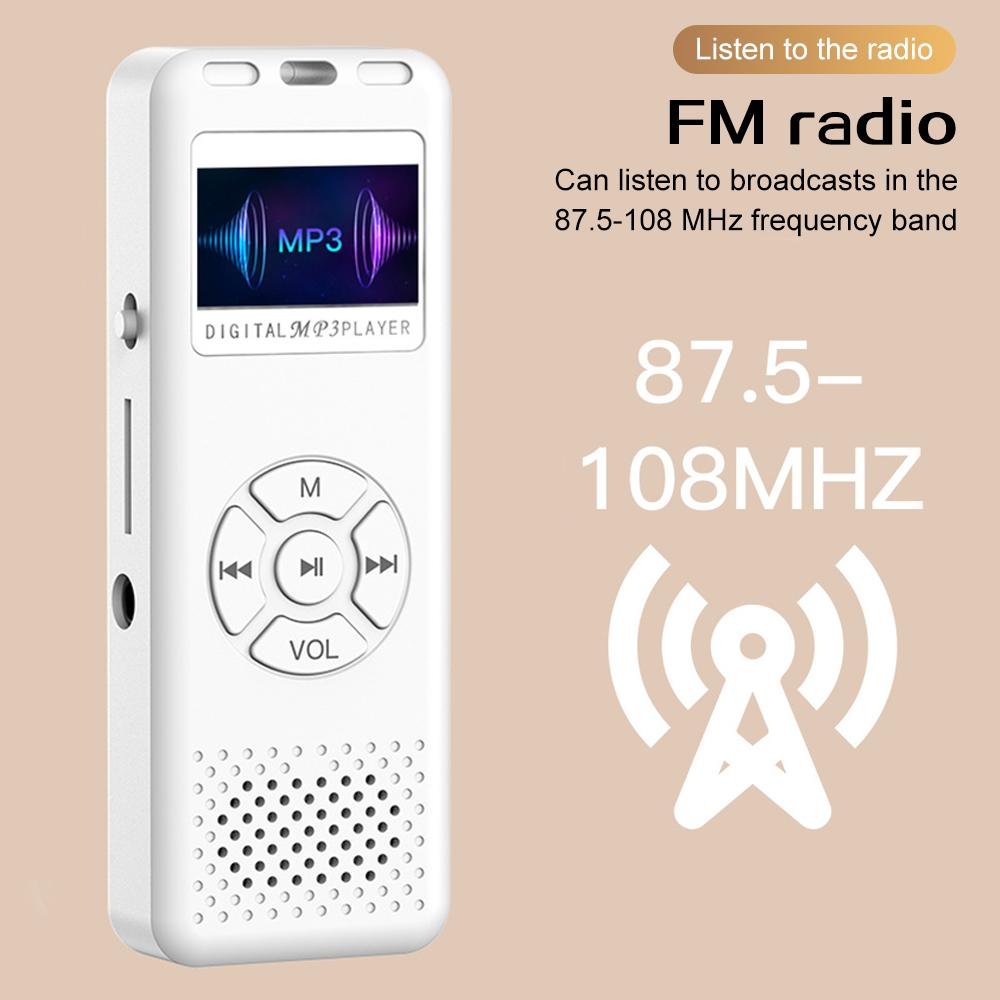 Мини цифровой диктофон Hi-Fi качество звука FM мини-радио MP3-плеер Удобный аудио диктофон