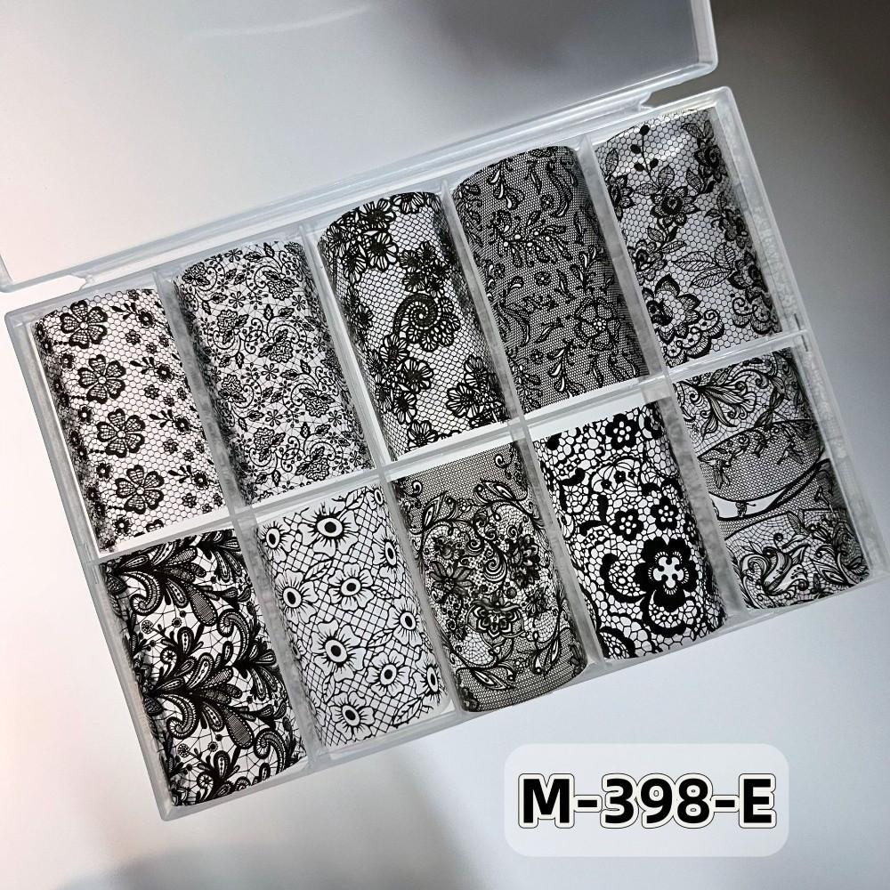 Lace Design Nail Foils Stripe Pattern Nail Decals Professional Nail Art Stickers Nail Decoration
