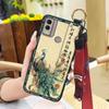 Waterproof Wrist Strap Phone Case For Nokia C22 Fashion For Mom Phone Holder Back Cover Protective Elderly lady Silicone