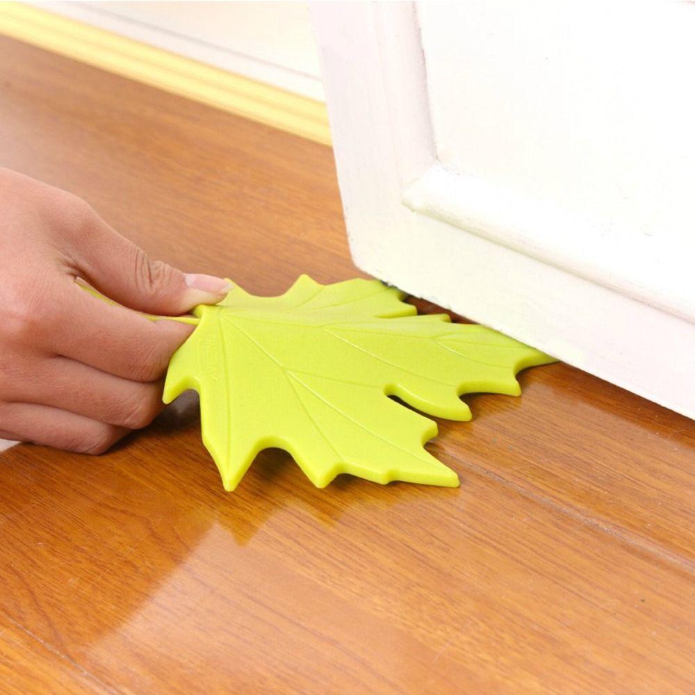 Universal Leaf Shaped Door Stopper Leaf Shaped Baby Safety Protector Maple Leaf Door Stop  Home