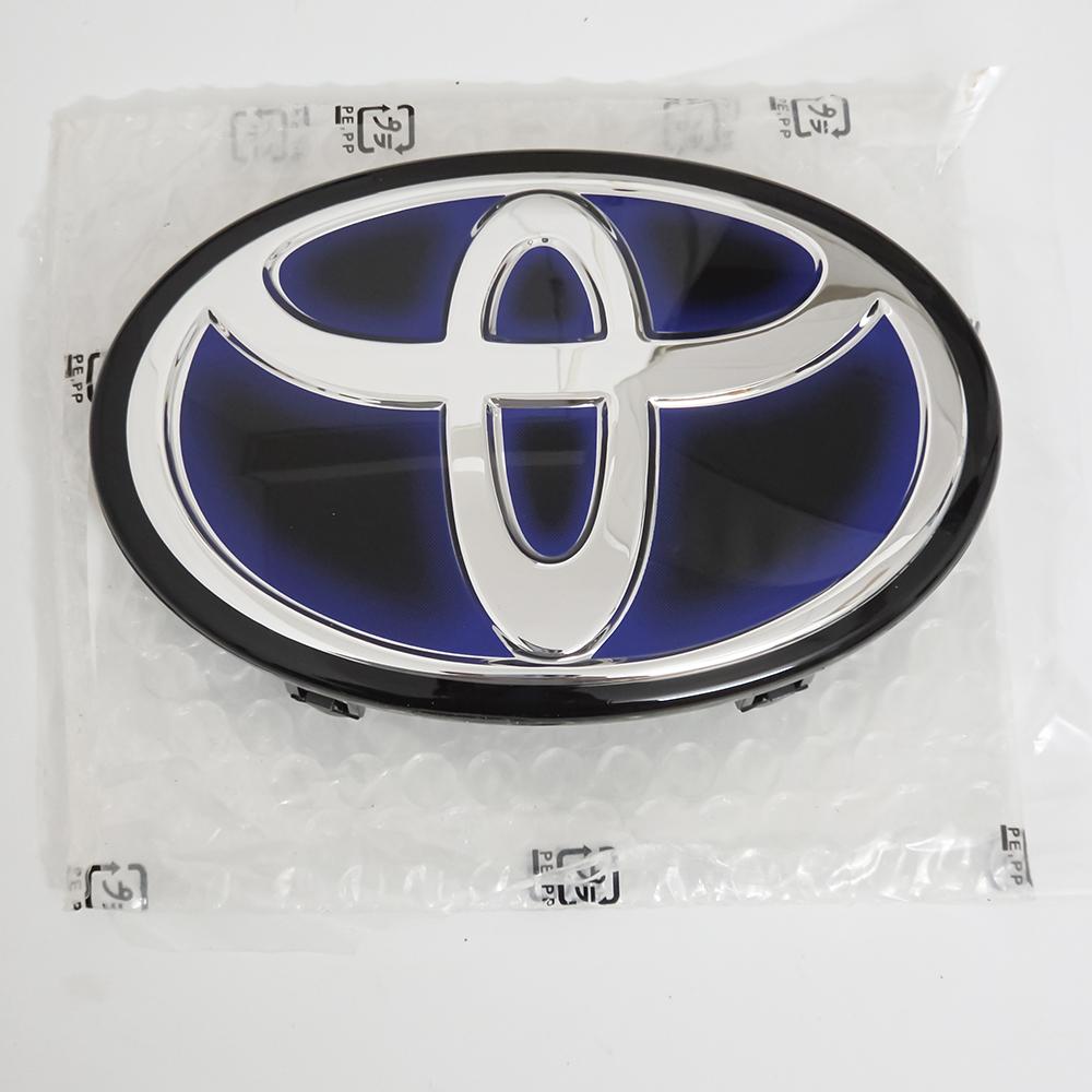 VJN4  For Toyota RAV4 Corolla Camry Land Cruiser Sienna C-HR AVALON Front Grille Hood Badge Replacement Dark Blue Hybrid Logo