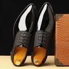 Великобритания Мужские Остроносые Черные С Белой Красной Лоскутной Отделкой Повседневные Туфли для Выпускного Вечера Мужские Формальные Свадебные Оксфорды Обувь