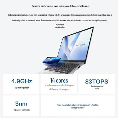 Asus Легкий ноутбук Vivobook 16 с ИИ (Китайская версия)