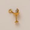 Stainless Steel DIY Cactus Coffee Cup Love Butterfly Pendant Vacuum Plated Gold in Furnace charms for jewelry