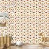 Christmas wallpaper white, cream and peach 50x1000