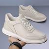 67 First-layer Cowhide Men's Casual Shoes, Genuine Leather Breathable Men's Small White Shoes, Versatile Men's Shoes, Medium-top Single Shoes