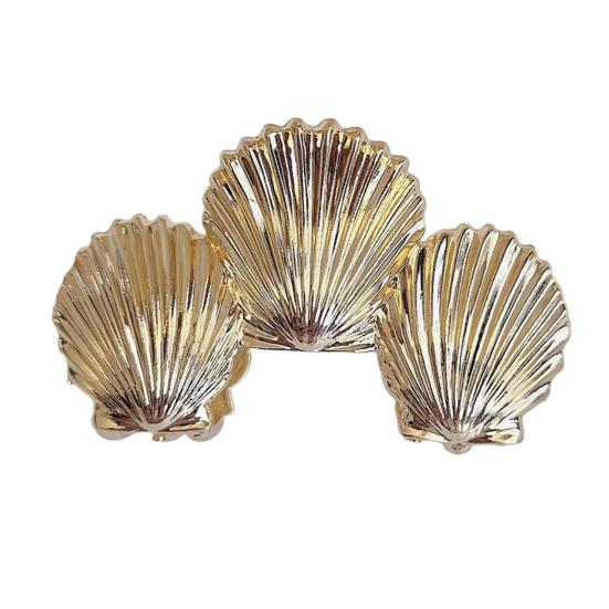 Заколка для волос Океанический дизайн Зажим для волос на затылок с ракушками Морская звезда Раковина узор Многоцелевой