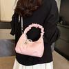 Premium Bag Women's New Spring and Summer Versatile Chain Messenger Bag Pleated Portable Dumpling Bag