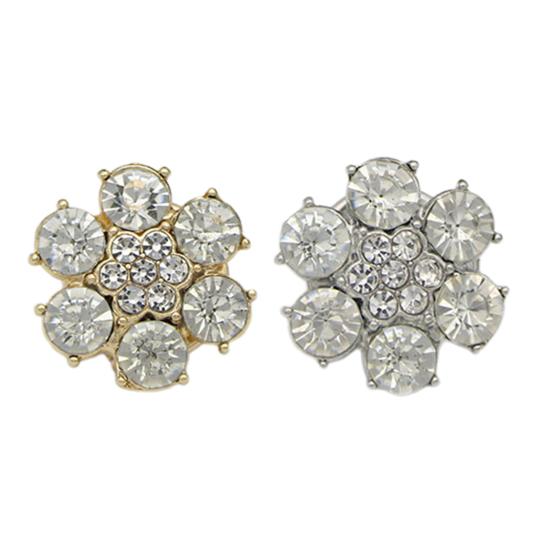 5 шт. Стразы Цветок пуговицы Крышка без шитья Мгновенное удаление Мужчины Женщины Блузки Платья Пальто Шали Рубашки пуговицы Крышка Декоративная запонка